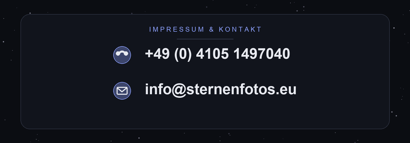 Kontaktinformationen (als Bild dargestellt)